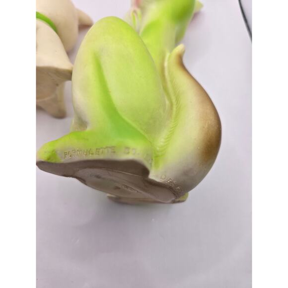 Vintage Rubber Squeak Toy Lot – Lion, Cow & Kangaroo with Joey - Picture 6 of 8